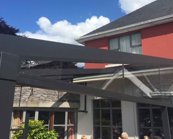A3 Fixed triangle Side @awnings.ie